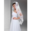 svadobný závoj s čipkou 100 cm