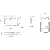 Sada brzdových platničiek, vždy 4 kusy v sade BREMBO P 85 070X (P85070X)