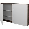 Dreja Dvojdverová zrkadlová skrinka PREMIUM GA2E 120 - D25 Teak