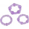 Sada 3 ks erekčných krúžkov Get Hard - Svetlá fialová