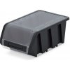 PlasticFuture Plastový úložný box uzavíratelný Truck Plus černý 15,5 cm