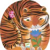 Djeco Siluetové puzzle Tiger na prechádzke