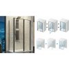 Aquatek YES BLACK B5+F1 čierny sprchový kút 110x90 cm (Kvalitný sprchový kút v čírom skle)