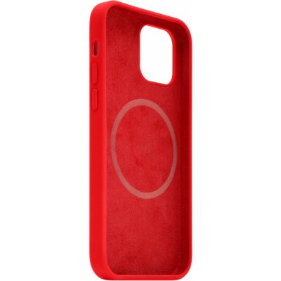 Kryt na mobil FIXED MagFlow s podporou MagSafe pre Apple iPhone 12 Pro Max červený (FIXFLM-560-RD)