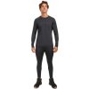 Pánske termo tričko z MERINO WOOL KILPI, MAVORA TOP Čierna,tmavo sivá XL