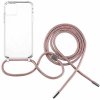 Fixed Pure Neck s ružovou šnúrkou na krk pre Apple iPhone 11 FIXPUN-428-PI