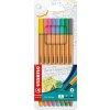 Sada linerov STABILO point 88 pastel/8S
