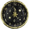 Papierové tanieriky Silvester polnoc 18 cm