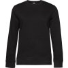 B&C | QUEEN Crew Neck, Dámska mikina, čierna pure, XS