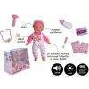 Teddies Bábätko choré mäkké telo 36cm plast s doplnkami na batérie so zvukom so svetlom