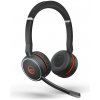 Jabra Evolve 75 Slúchadlá s mikrofónom Káblový a bezdrôtový Pres hlavu Hovor / hudba Bluetooth Nabíjací podstavec Čierna (7599-842-199)