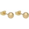 Doria Náušnice guličky z ocele zlaté C578