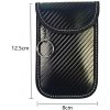 Elnox Faraday vrecko na kľúče 8×12,5 cm - čierne, biele prešitie ELN132439