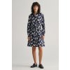 ŠATY GANT SLIM FLORAL PRINT SHIRT DRESS EVENING BLUE
