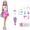 Mattel Barbie Bábika dúhové vlasy s trblietavým stylingom