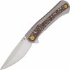 Kansept Kratos Stonewashed CPM S35VN Titanium Handle + Copper Carbon Fiber Inlay K1024A7