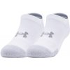 Ponožky Under Armour Jr Youth HeatGear No Show Socks 3P - white/steel - Biely (27,5-31)