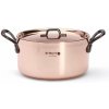 De Buyer Medený hrniec s pokrievkou PRIMA MATERA 16cm 1,8l tmavá rukoväť