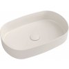 ISVEA - INFINITY OVAL keramické umývadlo na dosku, 55x36cm, Ivory 10NF65055-2K