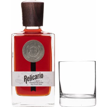 Relicario Ron Dominicano Supremo 40% 0,7 l (dárčekové balenie 1 pohár)