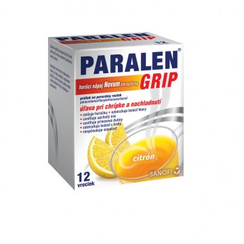 Paralen Grip horúci nápoj Novum 500 mg/10 mg plo.por.12