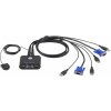 ATEN Aten CS22U KVM prepínač Čierna (CS22U)