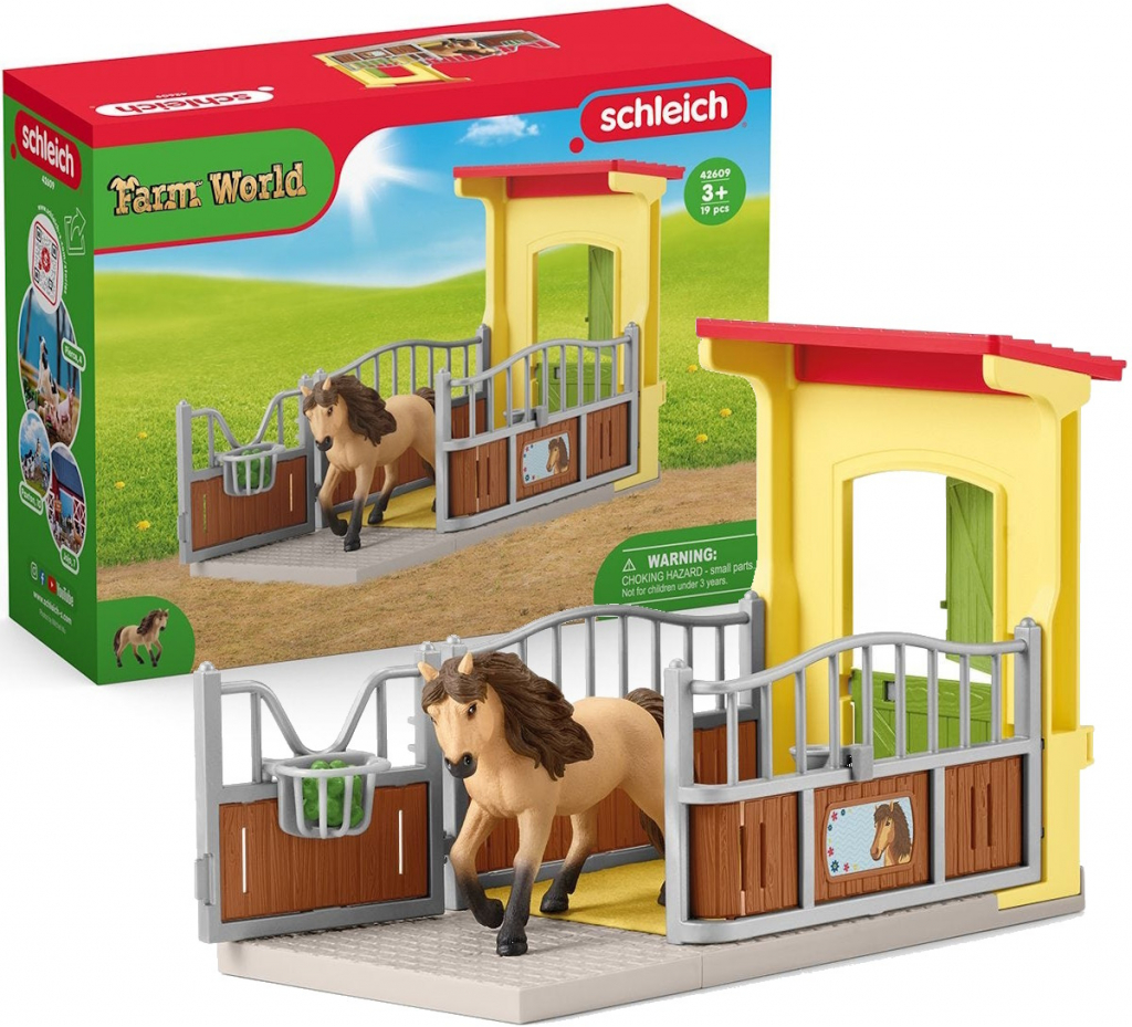 Schleich 42609 Malá stáj pro Islandského poníka