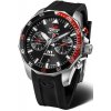 Vostok Europe N-1 Rocket Chrono Line 6S21-225A707S - Černý silikonový řemínek + 5 rokov záruka a darček ZADARMO
