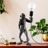 Opviq Stolová lampa Singe, čierna, polyester, výška 46 cm, opica - 891TNL3663