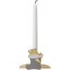 Svietnik na kónickú sviečku WHILE WAITING 10500 6 cm, mosadzná, nerezová oceľ, Stelton