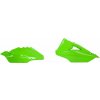 RTECH bočné číslové tabuľky KAWASAKI, RTECH (neon zelené, pár)
