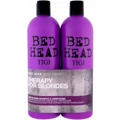 Tigi Bed Head Dumb Blonde šampón pre ženy šampón 750 ml + kondicionér 750 ml darčeková sada