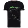 Alpha Industries Lightring AOP T tričko pánske Black/PoisonGreen Farba: čierna, Veľkosť: S