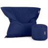 SakyPaky Sedací vak KANAFAS a TABURET tmavo modrá