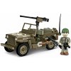 Cobi 3133 World War II Americký ozbrojený terénny automobil Jeep Willys MB