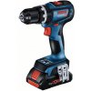BOSCH Akumulátorová príklepová vŕtačka GSB 18V-90 C v L-Boxx (2 x 5,0 Ah batérie + rýchlonabíjačka)