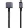 Nabíjecí opletený kabel FIXED s konektory USB-C/MagSafe 3, 2m, 140W, šedý FIXD-MS3-GR