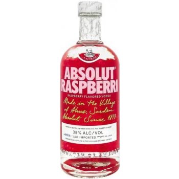 Absolut Raspberri 38% 0,7 l (čistá fľaša)