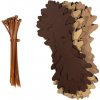 ANAREUS ANAREUS 3D maskovacie listy SilkLeaf Oak (dub), 25 ks - Hnedá