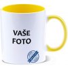 Hrnček s fotkou farebný rámik Otec pečiatka 350 ML FOTOpošta Farba: ŽLTÝ