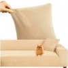 Ruhhy 26031 Elastický poťah na rohovú pohovku 145-185 cm, vankúš 45 x 45 cm, béžový