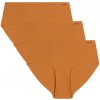 Under Armour Pure Stretch No Show Hipster 3 Pack Brown