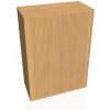 Hobis Policová skriňa Drive, 80x111x40 cm, buk/buk, zámok