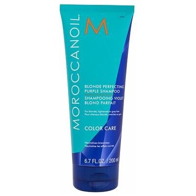 Moroccanoil Color Care Blonde Perfecting Purple Shampoo 200 ml šampon pro neutralizaci žlutých tónů blond vlasů pro ženy