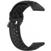 Techsuit - Watchband 20mm (W004) remienok pre Samsung Galaxy Watch 4 / 5 / Active 2, Huawei Watch GT 3 (42 mm) / GT 3 Pro (43 mm) – čierny KF239505