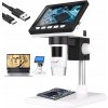 DIGITÁLNY MIKROSKOP 8 LED + HD KAMERA + MONITOR LCD 50X-1000X