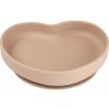 Canpol babies Silicone Suction Plate Heart Beige silikonový talíř s přísavkou 300 ml