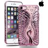 SHENGO Silikónové Púzdro Diamond Swan pre Apple iPhone - Ružové (8 Plus, 8, 7 Plus, 7, SE 2020, 6s Plus, 6s, 6 Plus, 6, SE, 5s, 5) iPhone: 6s Plus, 6 Plus