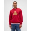 GAP Mikina Brannan Bear Logo VintageSoft Červená L Červená Červená