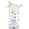 Detská termofľaša COOL BOTTLES KIDDIE LITTLE WHEELS 3D 350 ML Biela,Mix